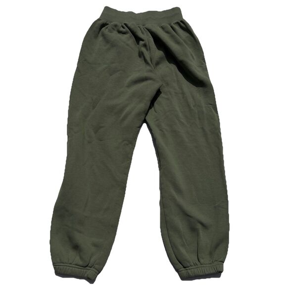 Nike Joggers SweatPants Sm Sage Green Pockets Elastic Waist Drawstring Blck Logo - Picture 5 of 12